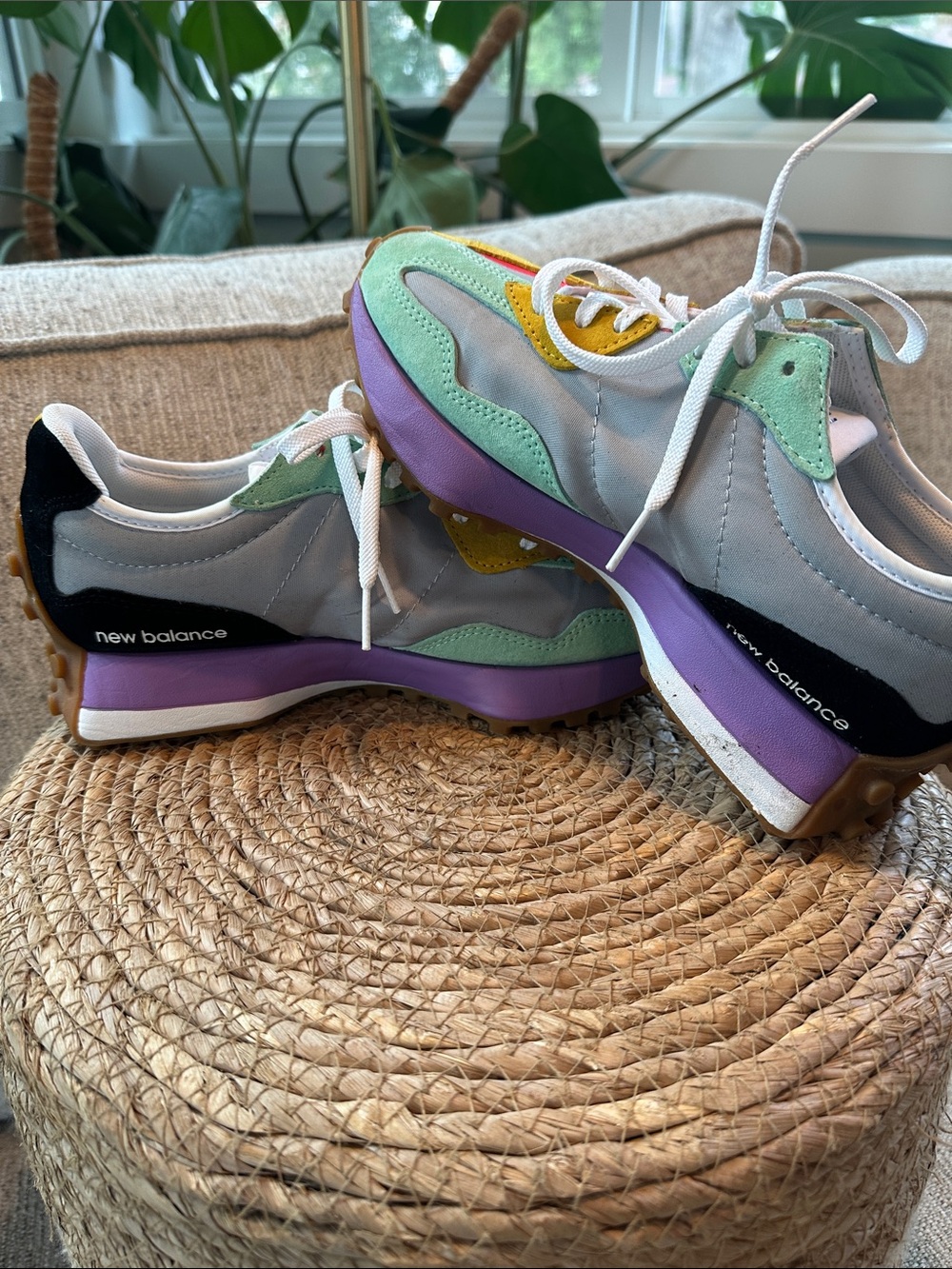 New Balance Neo Flame Sneakers - White, Red, Mint, Yellow, Purple - Picture 2 of 6